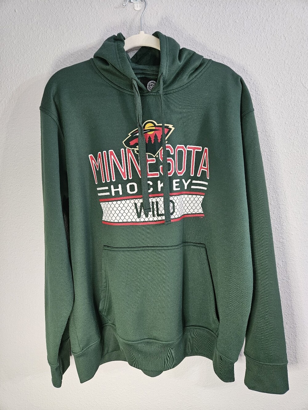 NHL Minnesota Wild Hockey Green Pullover Hoodie XXL
